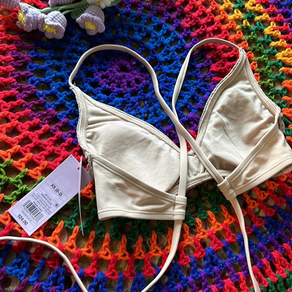 Wild Fable crotcheted adjustable back swim top - Picture 8 of 13